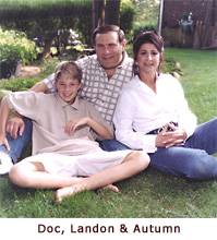 Dr. Asness and family, Landon and Autumn